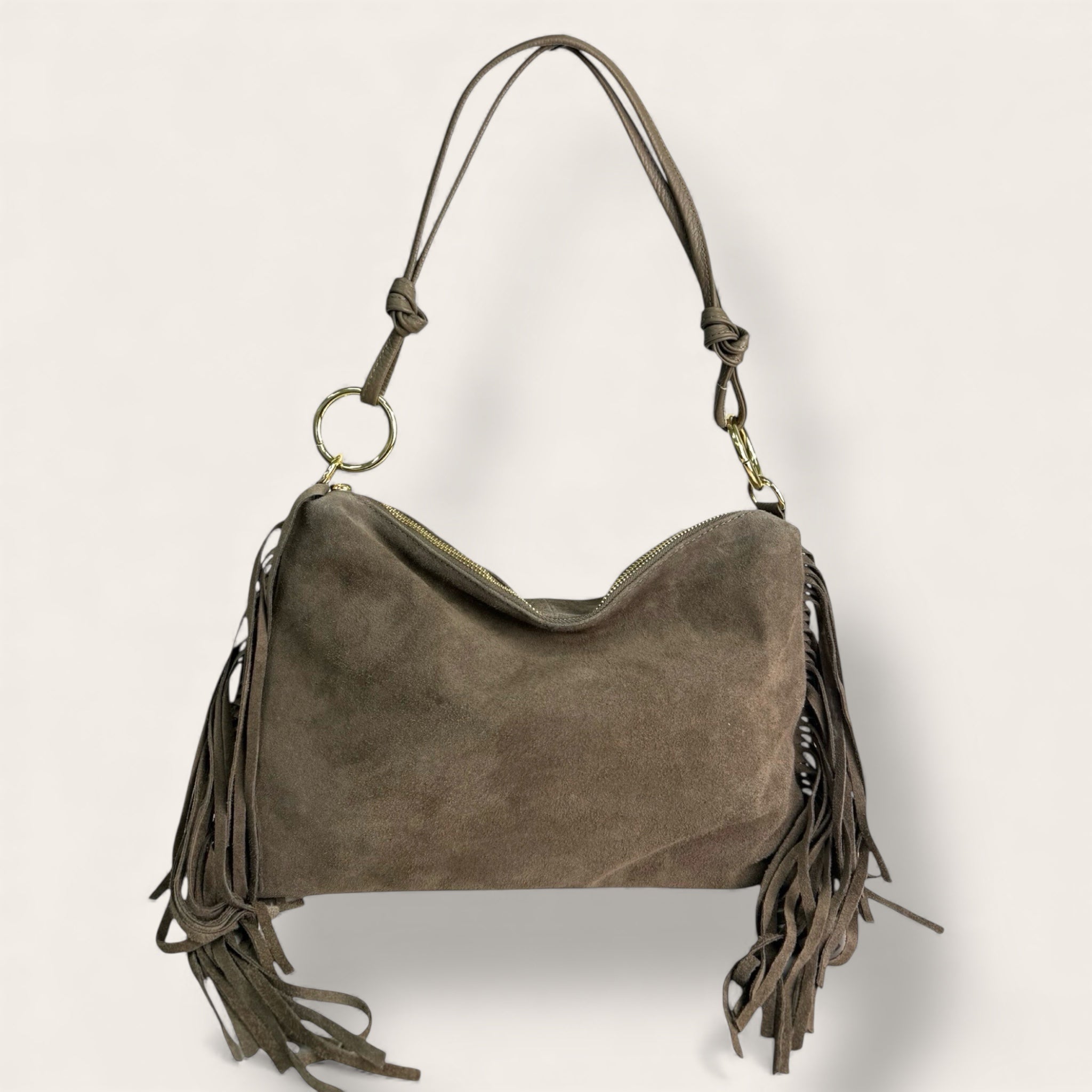 Borsa Medusa in vera pelle scamosciata | Florence Italy