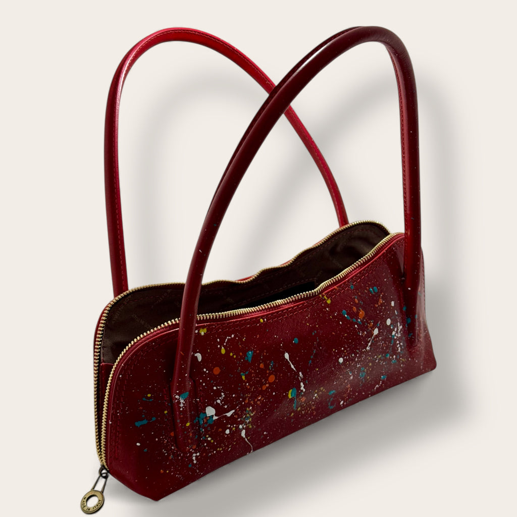 Belvedere – Borsa in pelle dipinta a mano | Pezzo Unico | Florence Italy