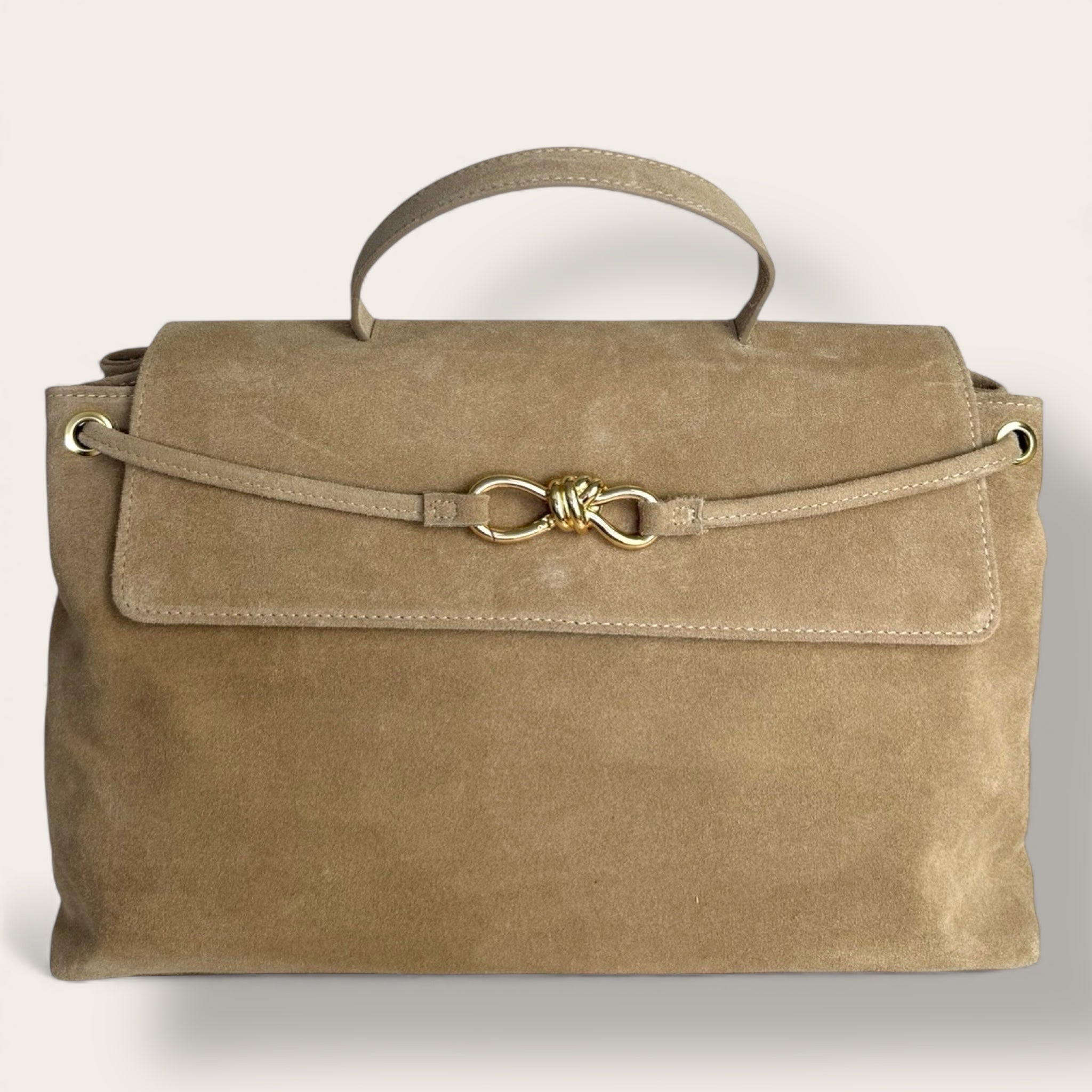 Borsa Aurea in vera pelle scamosciata | Florence Italy