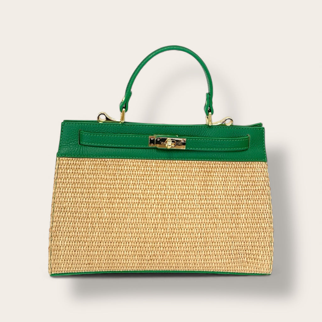 Florence Italy – Selva | Borsa in pelle e raffia