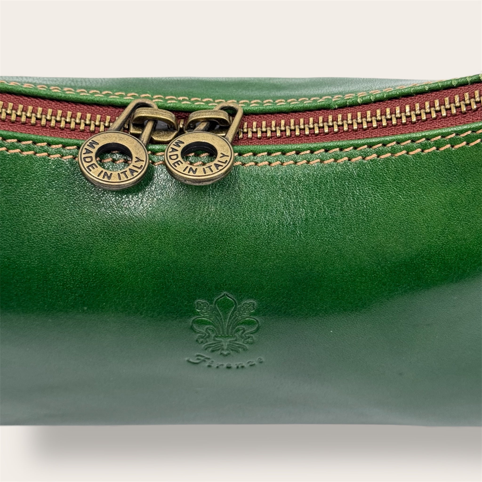 Borsa "Lungarno" verde e marrone - Florence Italy