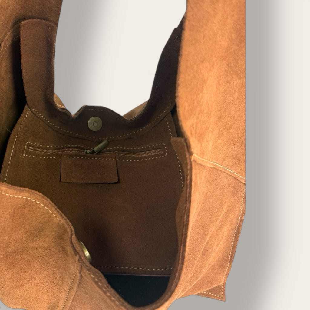 Borsa Essenza in vera pelle scamosciata | Florence Italy