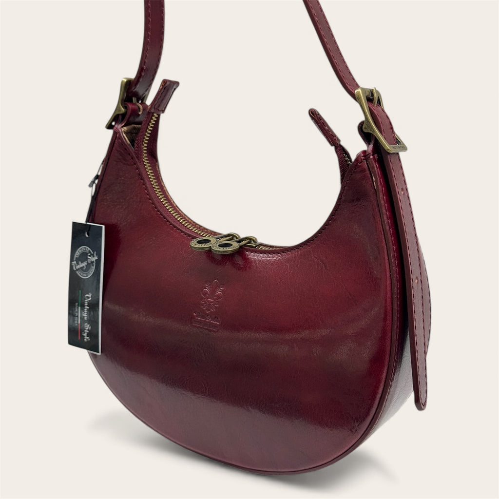 Borsa “Beatrice” bordeaux – Florence Italy
