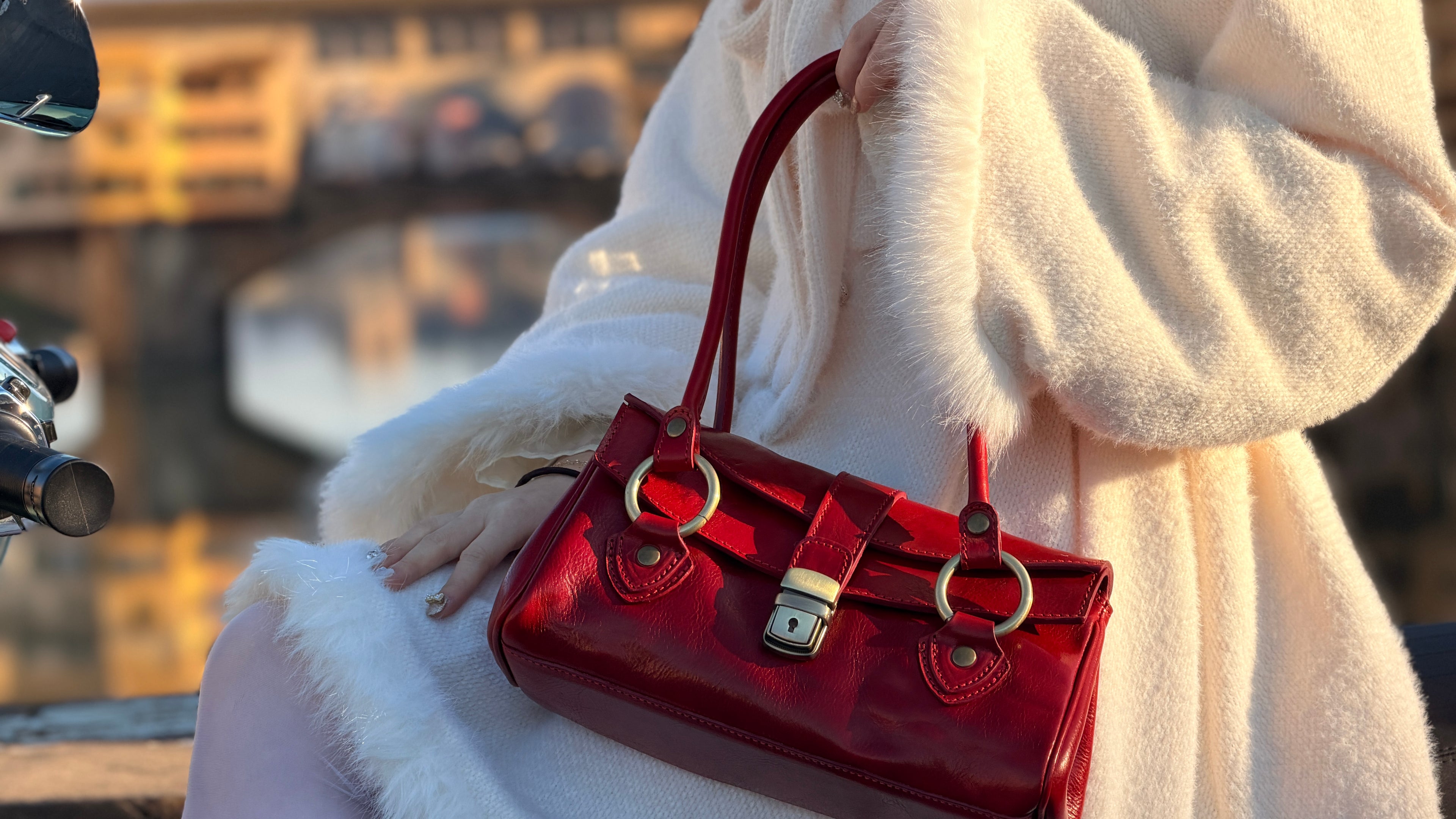 Giglio – Borsa Artigianale in vera pelle Florence Italy