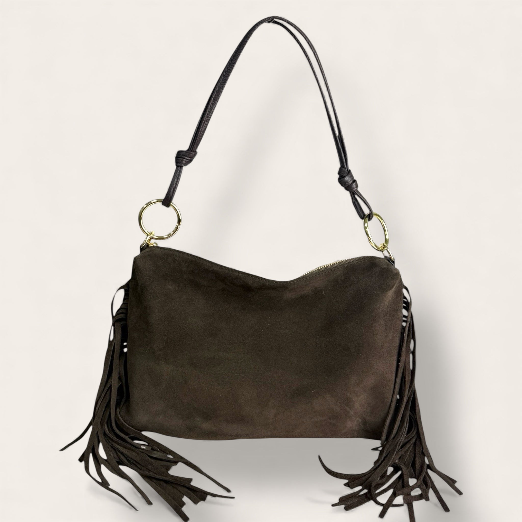 Borsa Medusa in vera pelle scamosciata | Florence Italy