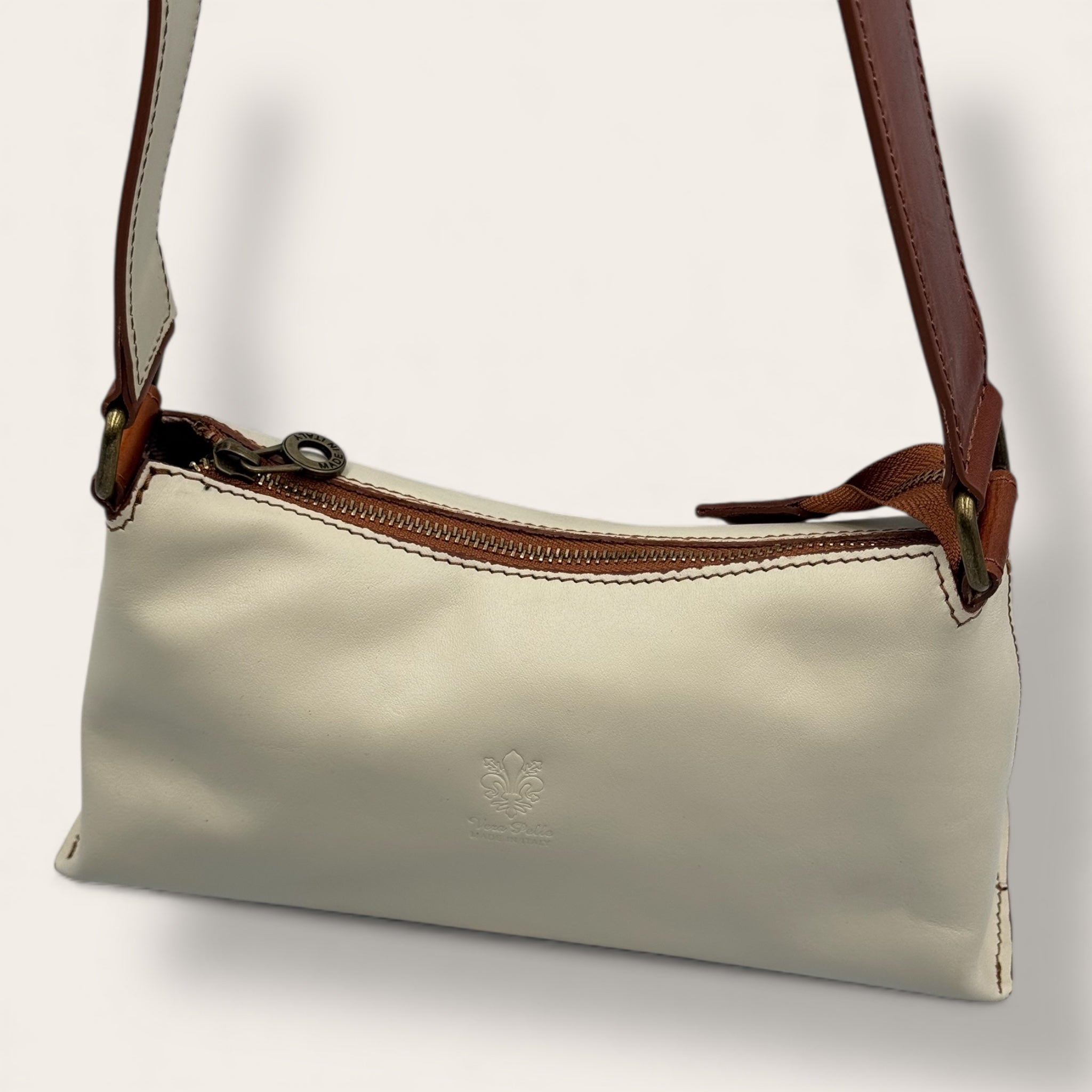 Borsa Novella Avorio in vera pelle | Florence Italy