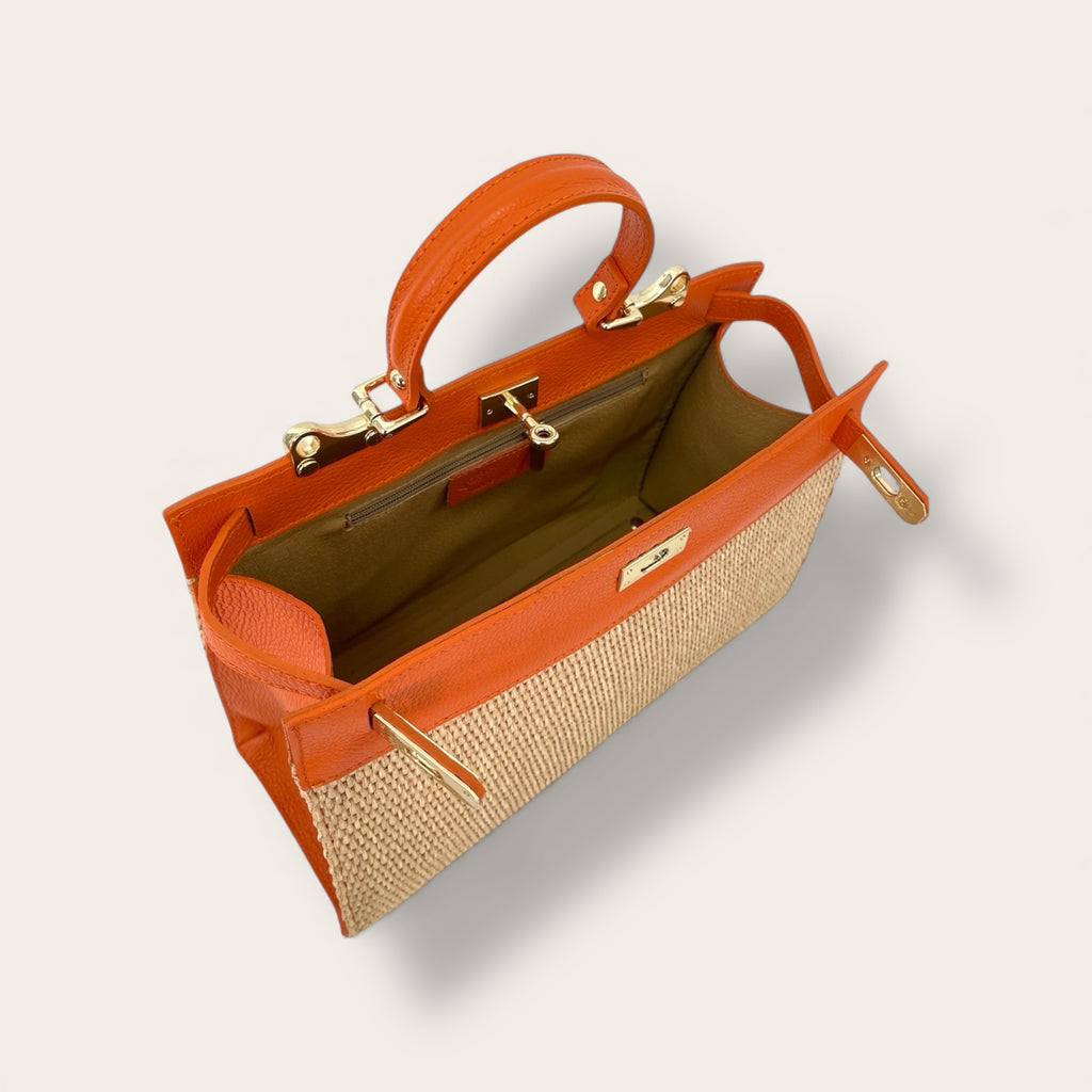 Florence Italy – Selva | Borsa in pelle e raffia