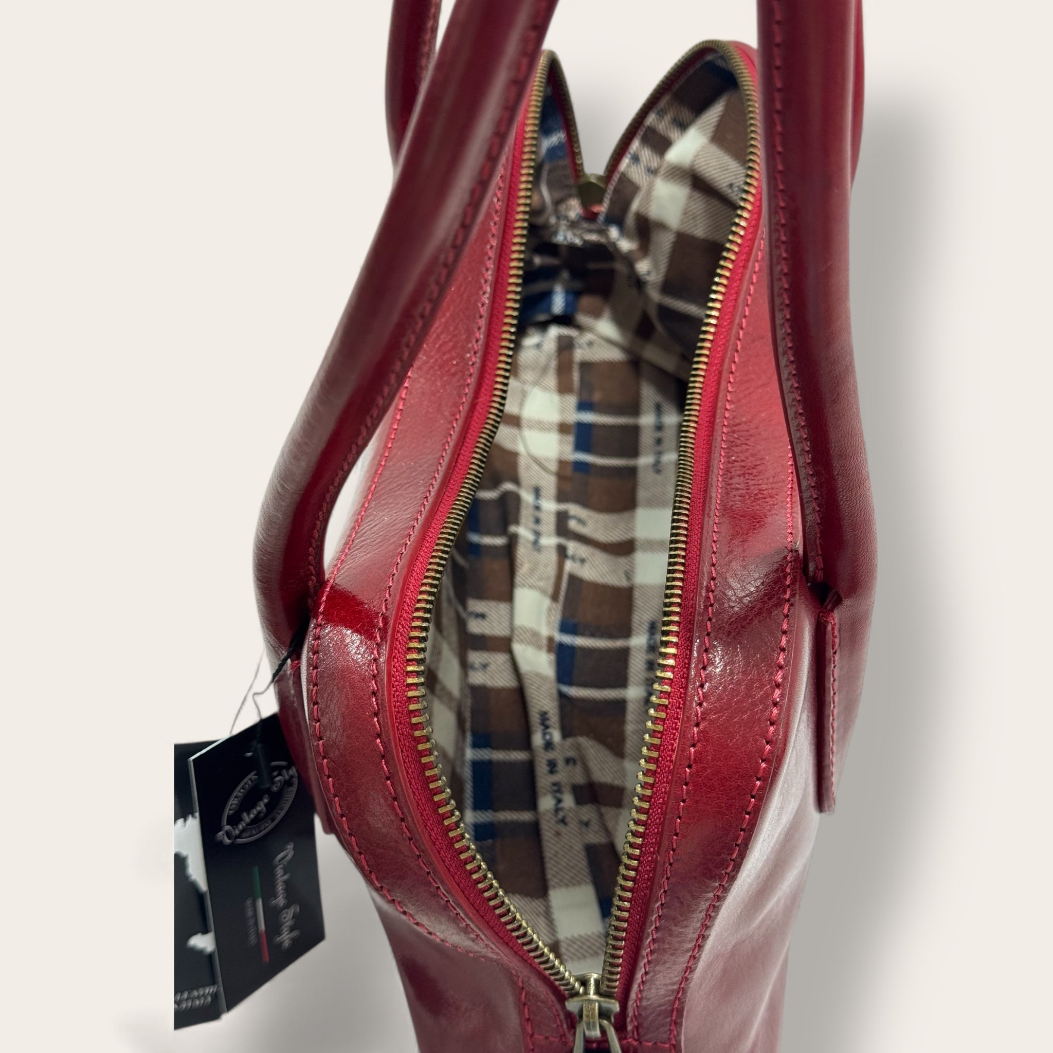 Florence Italy – Tornabuoni Bordeaux | Borsa in Pelle Made in Italy