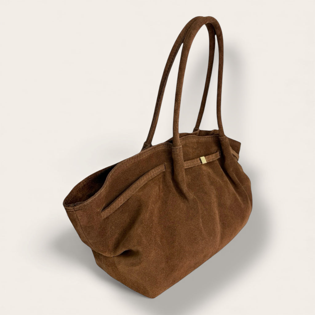 Borsa Rinascimento in vera pelle scamosciata | Florence Italy