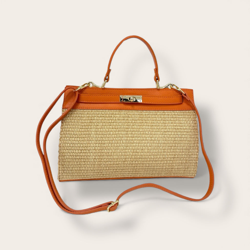 Florence Italy – Selva | Borsa in pelle e raffia