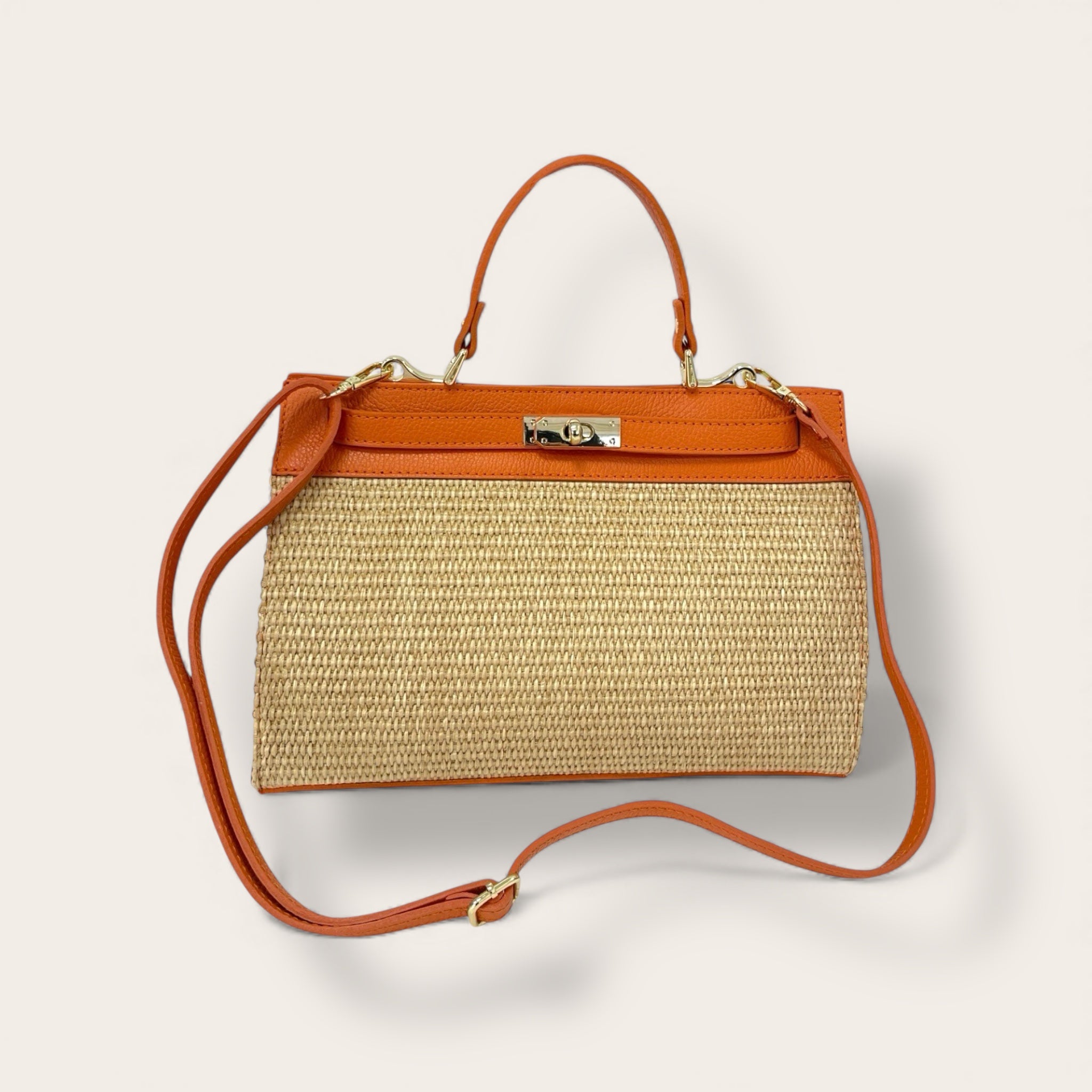 Florence Italy – Selva | Borsa in pelle e raffia