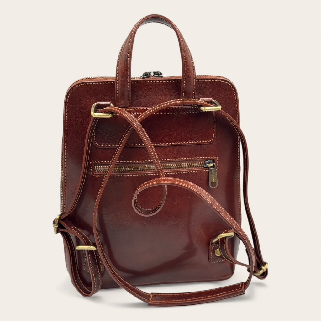 Zaino, borsa a mano e crossbody in pelle “Il Magnifico” – Florence Italy