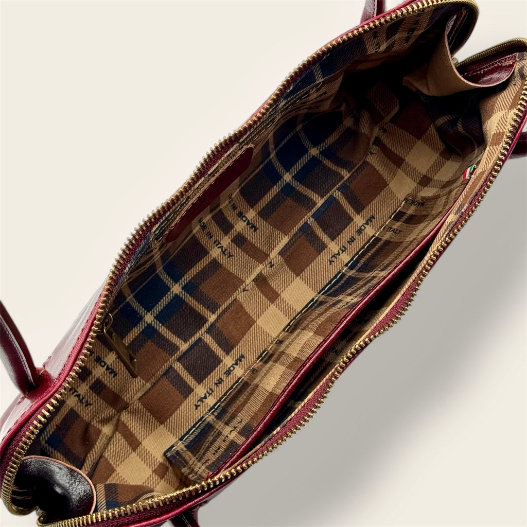 Borsa "Lungarno" bordeaux - Florence Italy