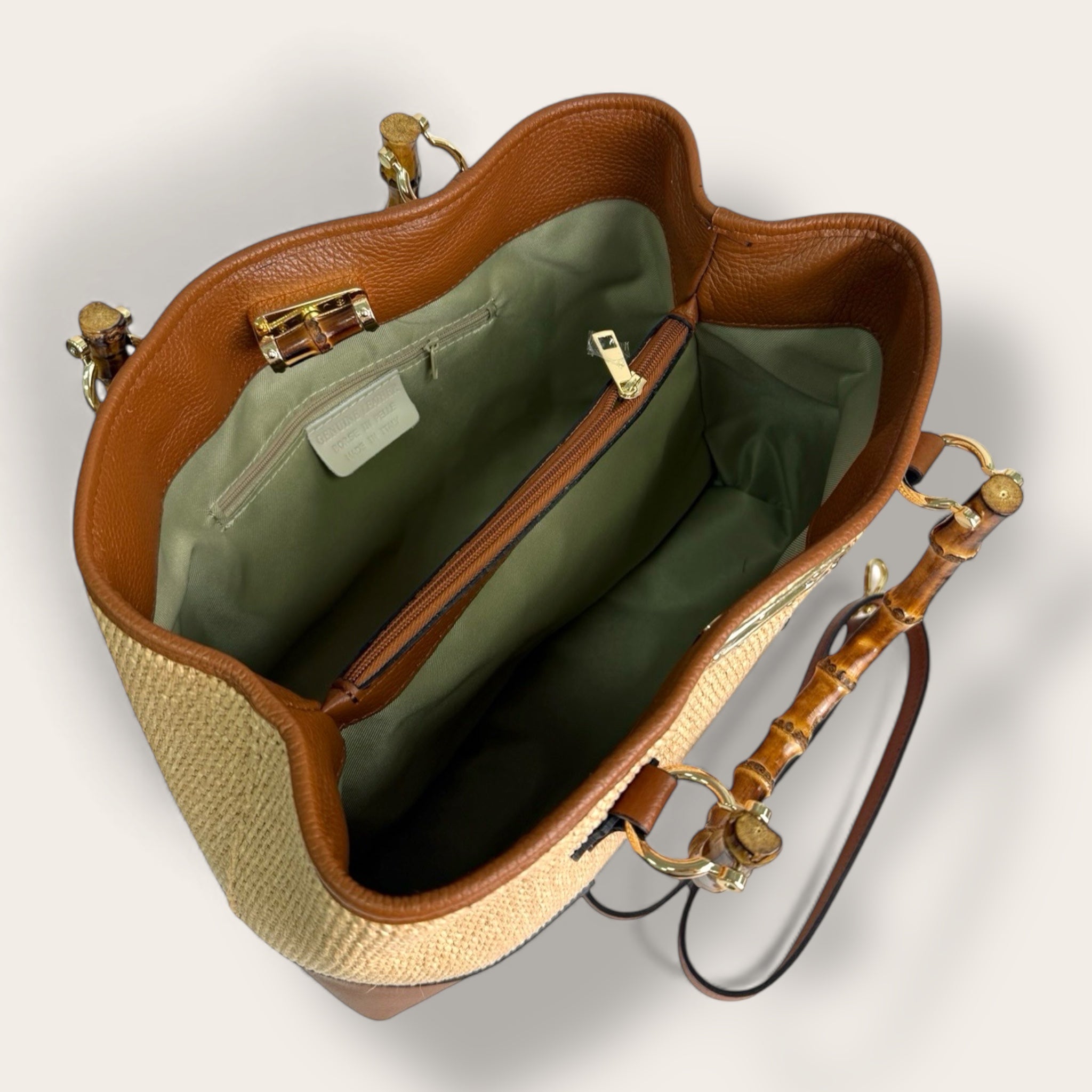 Florence Italy – Borsa Bargello in Paglia e Pelle