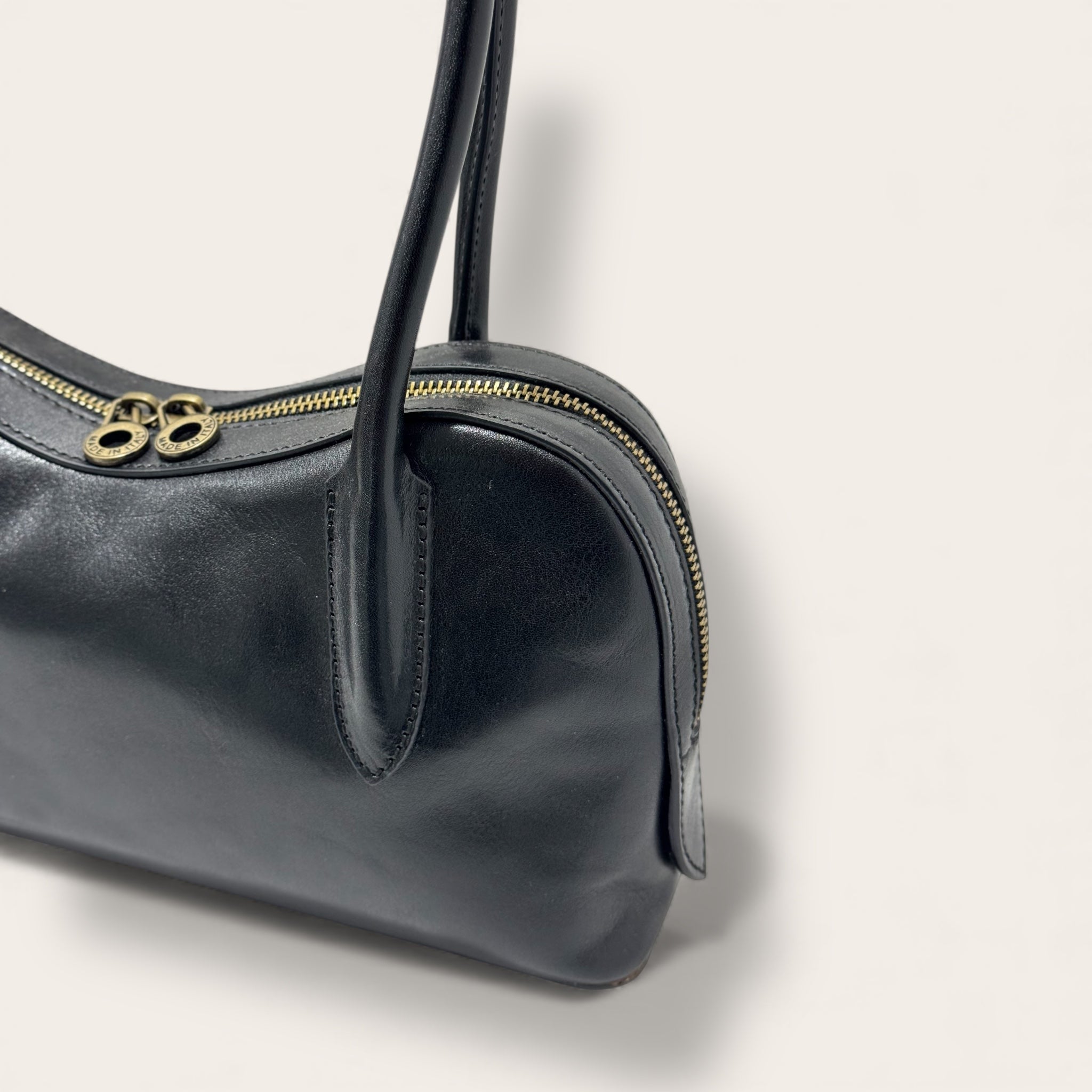 Florence Italy – Tornabuoni Nero | Borsa in Pelle Made in Italy