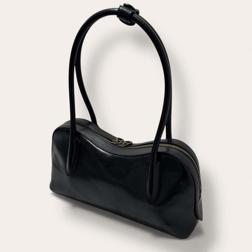 Florence Italy – Tornabuoni Nero | Borsa in Pelle Made in Italy