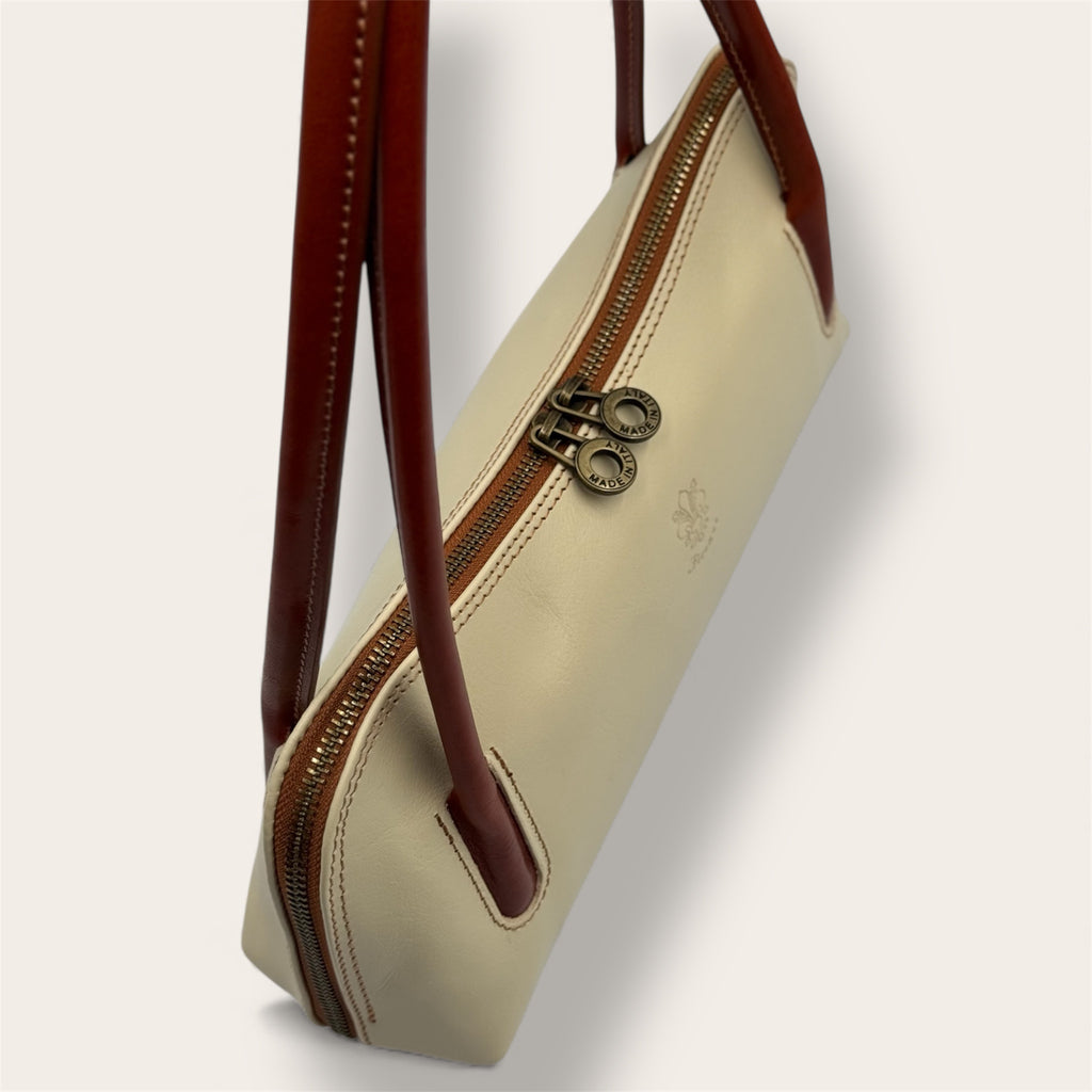 Borsa "Lungarno" avorio - Florence Italy